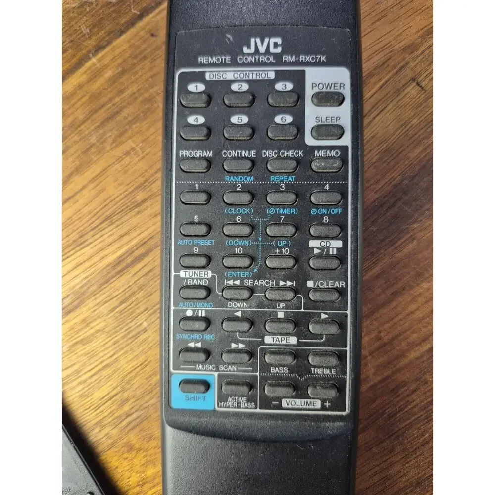 JVC RM-RXC7K Audio System Remote Control - Picture 5 of 5